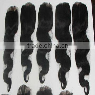 Express Brazilian Human Hair Cheap 3 Part Silk Base Bangs Lace Front Closure photo-3