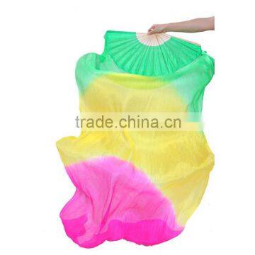 Mysterious Factory Wholesale corful Belly Dance Silk Fan Veils