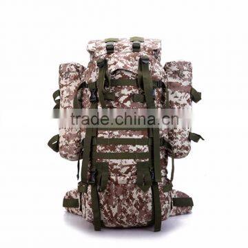 Sports Outdoor 80L Camo Military Travel Bag Backpack With Rain Cover