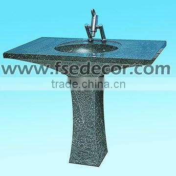 Bathroom Marble Stone Pedestal Sink