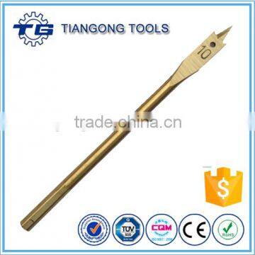 HCS Titanium coated flat wood drill bit