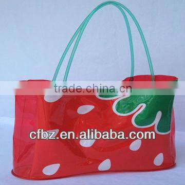 Clear Soft PVC Shopping Bags Watermelon Style