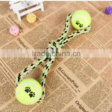 New Design Double Tennis Balls Dog Cat Toys for Training Dogs Cats photo-3