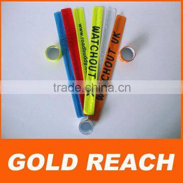 Promotional Reflective Slap Bracelet With Printing