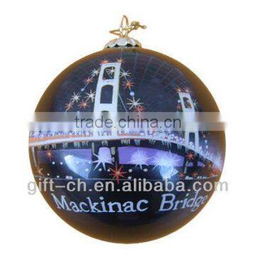 christmas glass ball , Inside painted glass ball