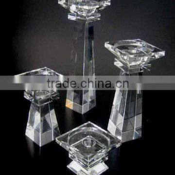 elegant crystal votive candle holder double use