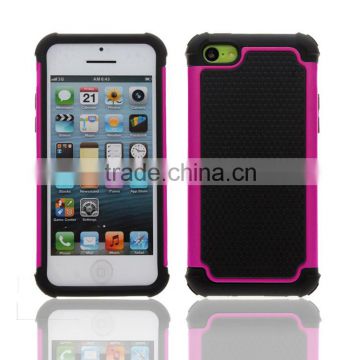 Football style TPU defender hybrid case for iPhone 5C