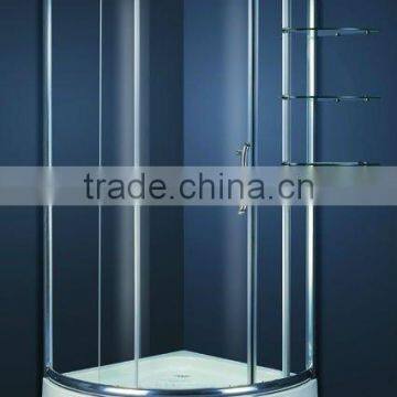 Arc-shape Aluminum Frame Style Sliding Glass Shower Door (KT6021AL)