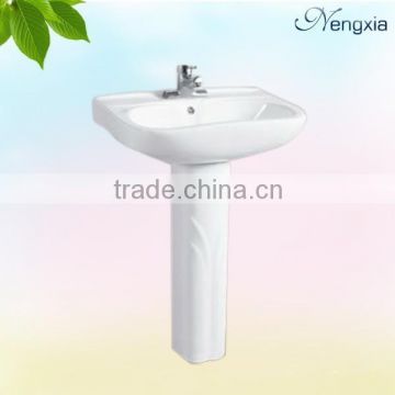 NXB009 22 inch OEM pedestal basin design sanitary ware