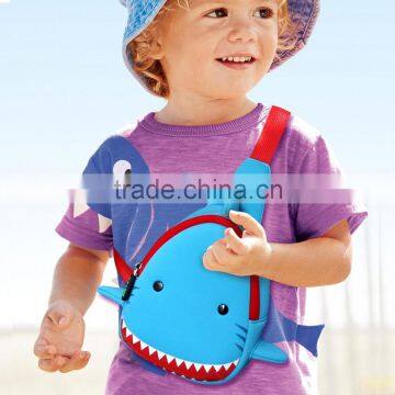 Wholesale Oem Bags Cute Shark School Bag Kid Backpack for Kindergarten Children China Manufacturer photo-3