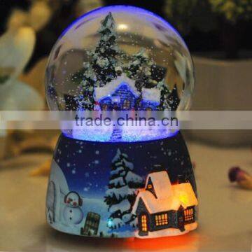 snow ball rotating music box birthday creative gift