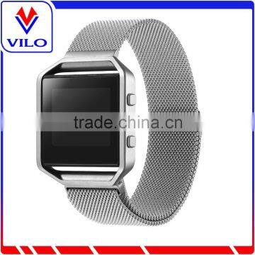Silver Stainless Steel Smart Watch Band Chain for fitbit