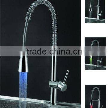 LED spuiten keukenkraan pull-down LED sprayer kitchen sink faucet without batteries