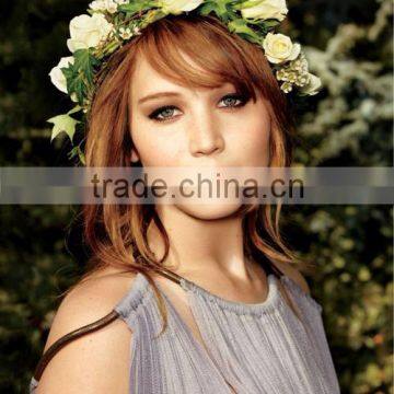 New Artificial Flower Crown Decorative Artificial Flower Crown Headband Flower