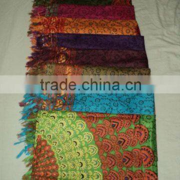 ladies fashion rayon bagru scarves