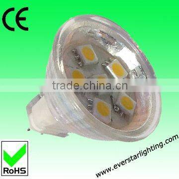 6SMD 5050 LED MR11 with CE and ROHS