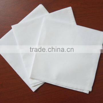 Plain white cotton woman/men handkerchief