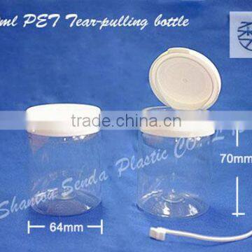 White cap PET bottle China supplier clear PET 200ML bottle wholesale