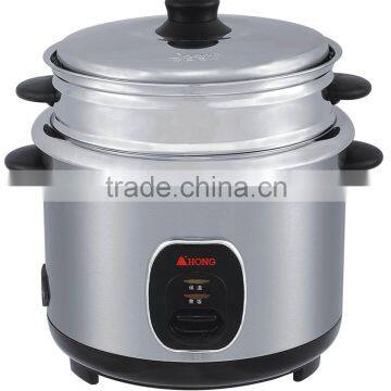 700W Stainless Steel Surface Rice Cooker and Food Steamer