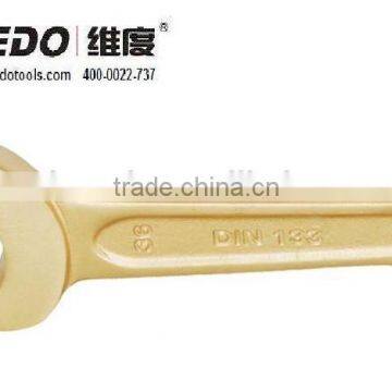 17mm-110mm DIN133 Aluminium Bronze Non Sparking Tools Striking Open Wrench