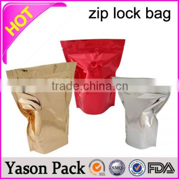 YASON coffee bag with zip lock clothes bag zip up sell well clear plastic zip bags