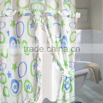 2016 purfle design double swag shower curtain with hooks