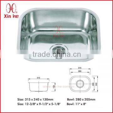 304 stainless steel single kichen sink design house