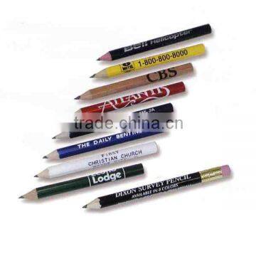 3.5"HB Wooden mini Pencil,with or without eraser