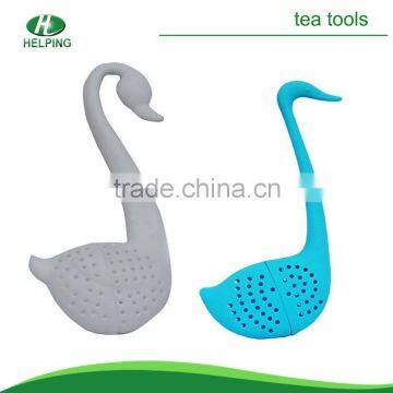 swan silicone tea infuser/tea strainer/tea bag/tea tool.