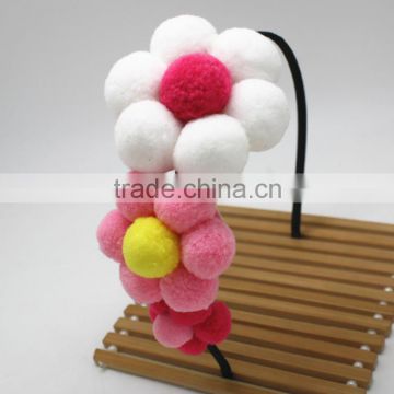 lovely pompom hair band