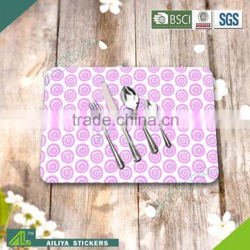 Hot selling eco-friendly kitchen advertising colorful promoting custom printed pp kids placemats