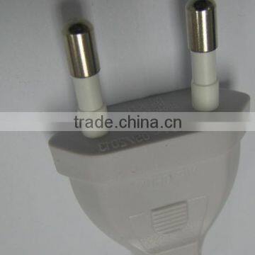 KC standard 2pin 2.5A /250V Korean electrical plug