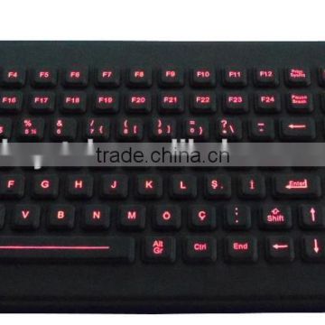 Medical infection resistance Illuminated industrial keyboard