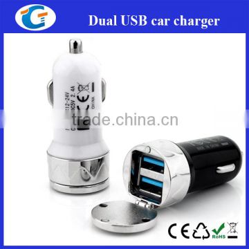 Corporate gift Dual USB Car Battery Charger For iphone, iPad