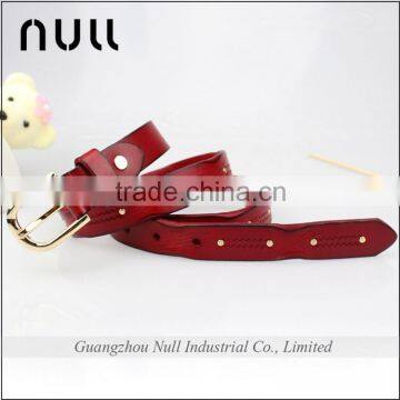 Genuine leather material high quality woman leather belt