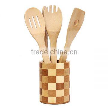 artistic bamboo folk spoon holder