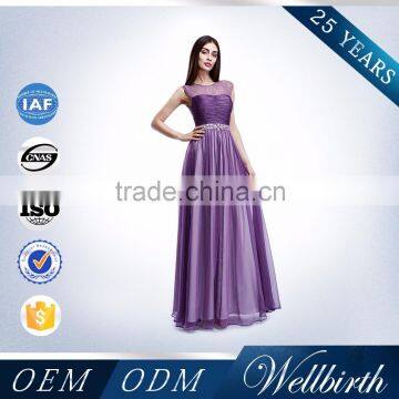 See-Through Backless Lace And Chiffon Lavender Mother Of The Bride Dress photo-3