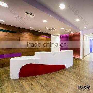solid surface office table and reception desk