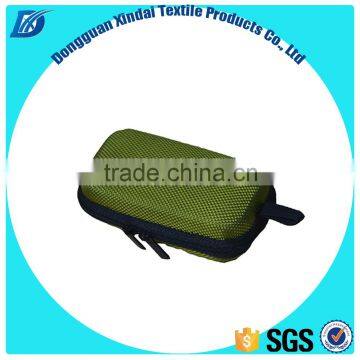 OEM Easy Carrying Waterproof Green EVA Earphone Case / Bag / Box With Mesh Pocket and Handle photo-6
