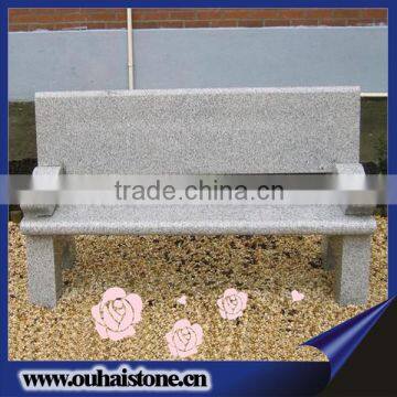 2013 Newest brand garden back-rest chair outdoor granite bench