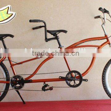 26 inch aluminum alloy tandem bike for tow riders