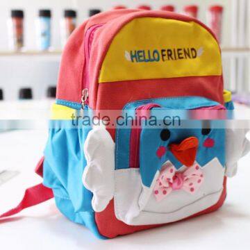 OEM patterm children small school bag canvas fabric colorful cartoon pattern