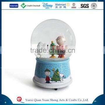 Musical snowglobe promotional electric christmas snow globe