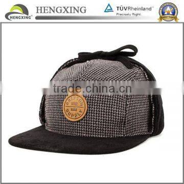 Snapback Hat With Earflaps/Wholesale 5 Panel Cap                        
                                                Quality Choice