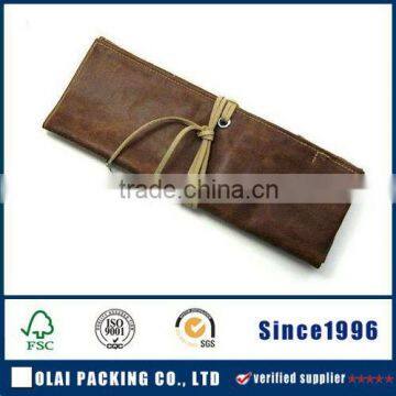 Faux Leather Storage Stool Pen Case photo-5
