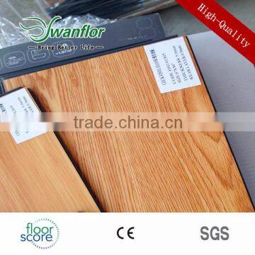 Click Lock Wood Design Luxury Vinyl Tile 8MM Handscraped Surface                        
                                                Quality Choice