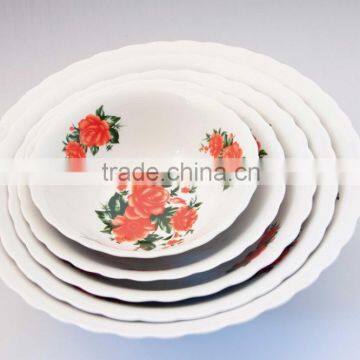 Daily Used Porcelain Salad Bowl,unique Ceramic Soup Bowl
