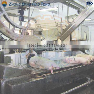 Pig Killing And Shackling Flat Conveyor for big pig slaughter machine plant