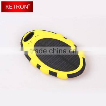 Solar Mobile Charger, 5000 Mah Portable Dual Usb Waterproof Power Bank photo-4