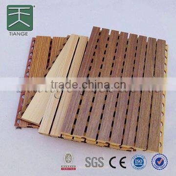 grooved acoustic panel MDF fireproof melamine sound absorbing ceiling board auditorium and gymnasium wall panel decorative board